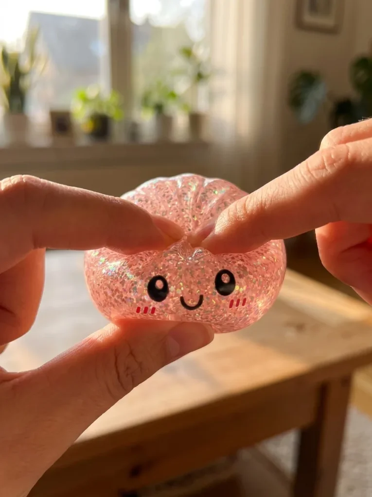Dumplings Squishy Glitter Surprise Mystery beim Drücken
