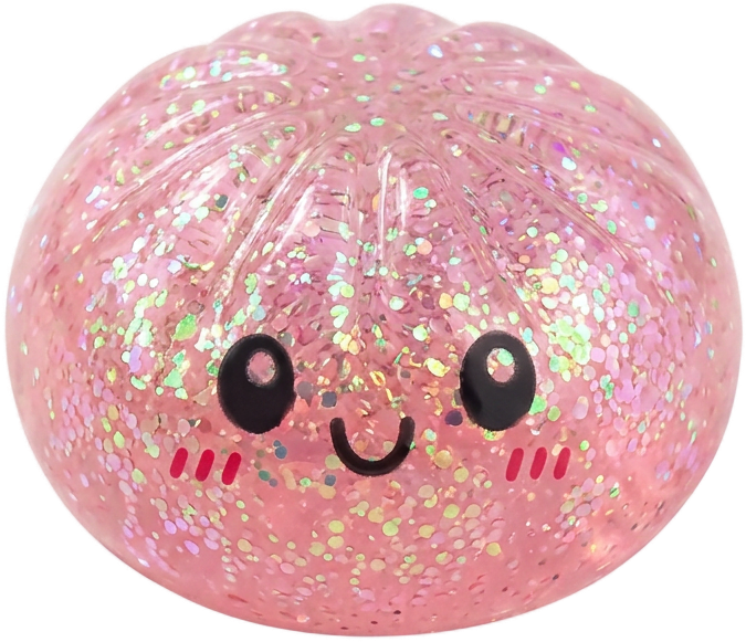 Dumplings Squishy Glitter Surprise Mystery beim Drücken, weiches Material