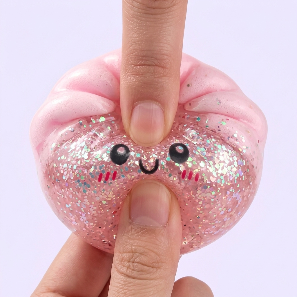 Dumplings Squishy Glitter Surprise Mystery — slow-rise Effekt, der Schaum federt langsam zurück