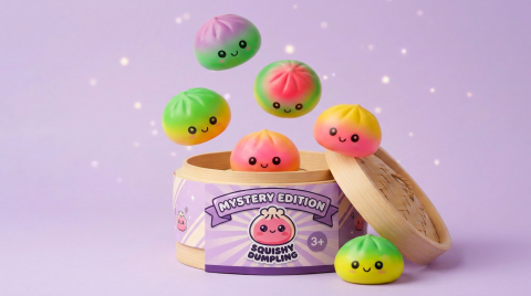Dumpling Squishy Ombre Mystery Fade – Farbverlauf beim Drücken, weiches Material