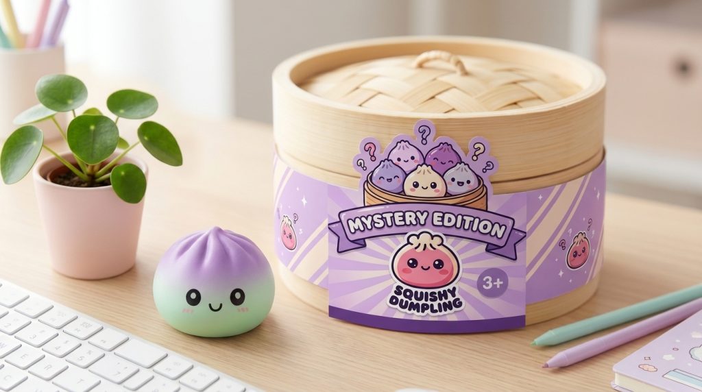 Dumpling Squishy Ombre Mystery Fade – Farbverlauf in seiner kawaii Umgebung
