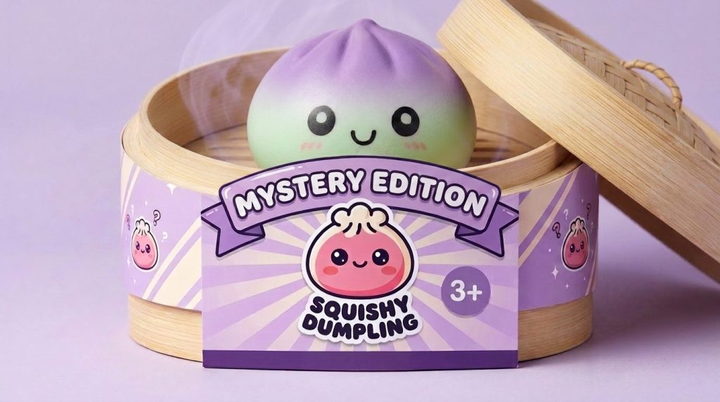 Dumpling Squishy Ombre Mystery Fade – Farbverlauf im Bambus-Dämpfkörbchen