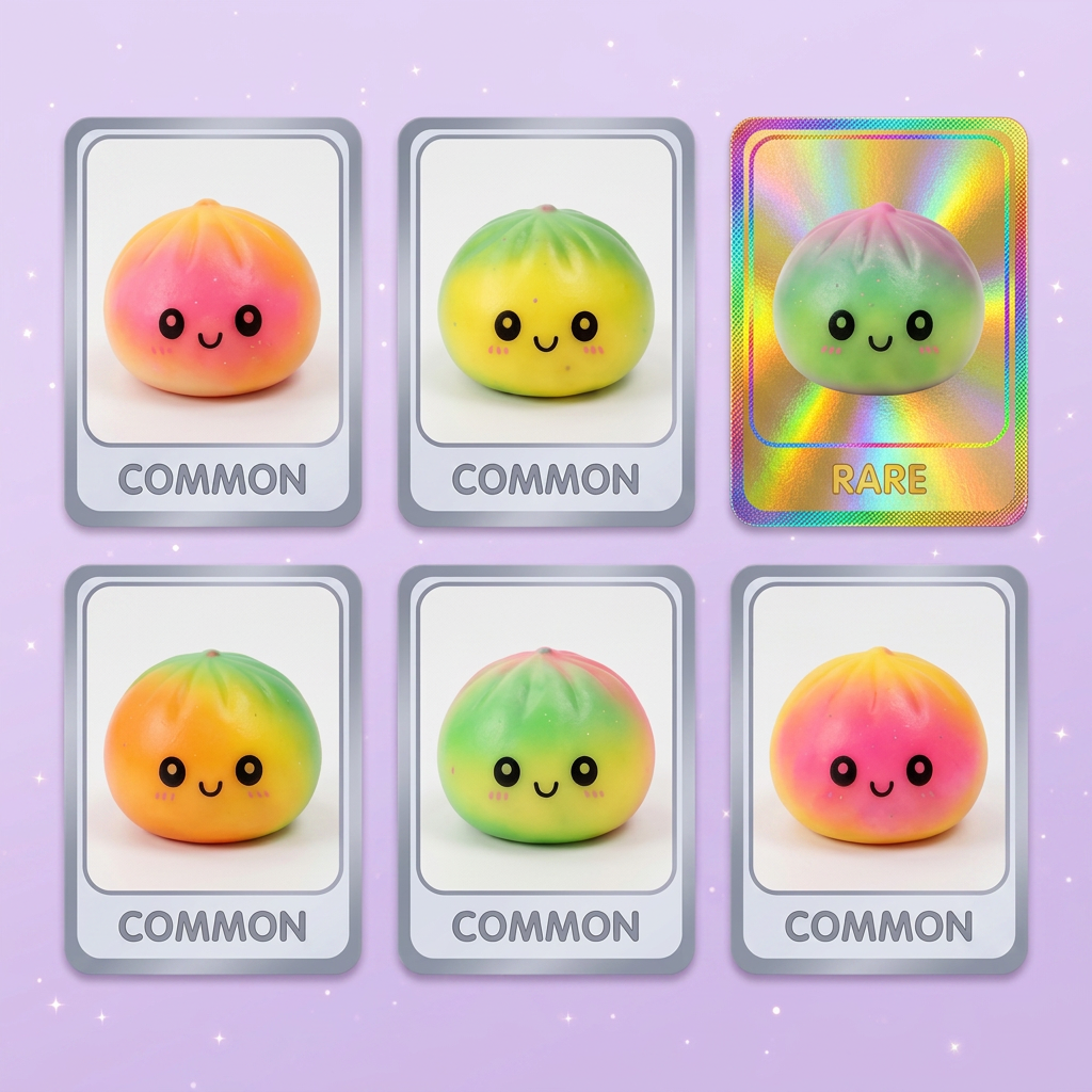 Dumpling Squishy Ombre Mystery Fade – Farbverlauf beim Drücken, weiches Material