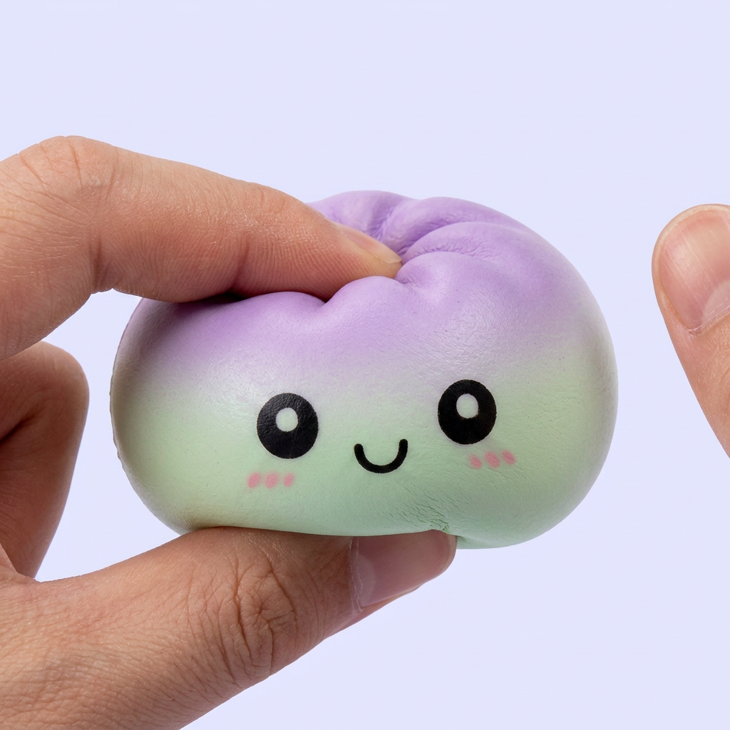 Dumpling Squishy Ombre Mystery Fade – Farbverlauf — slow-rise Effekt, der Schaum federt langsam zurück