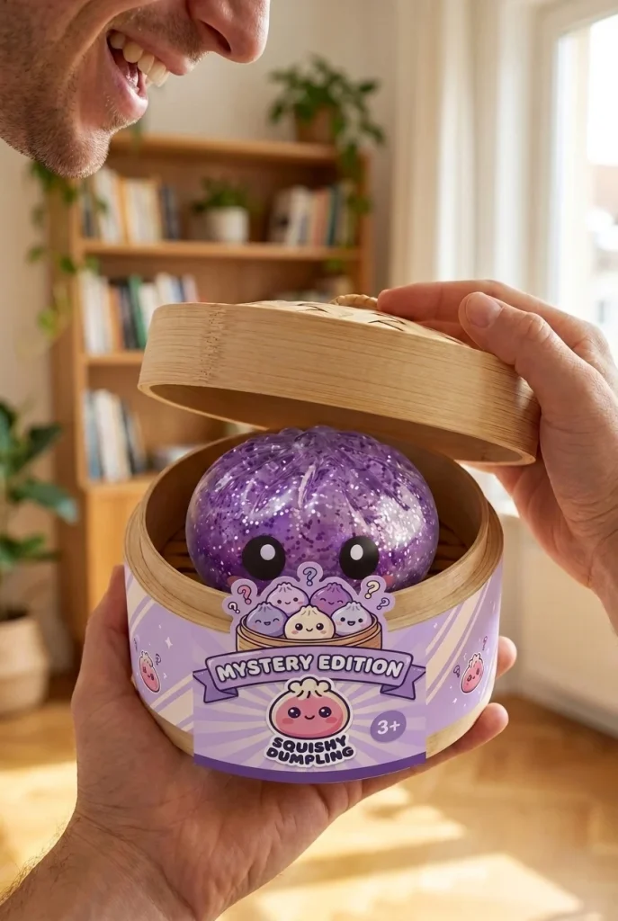 Squishy Dumpling Mystery Halloween Überraschung beim Auspacken