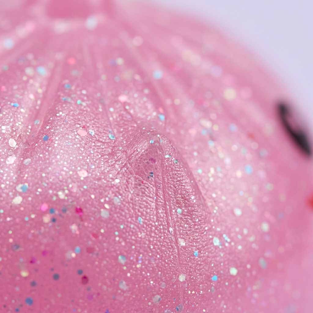 Dumpling Squishy Unicorn Mystery Mini — Makro-Nahaufnahme der Textur