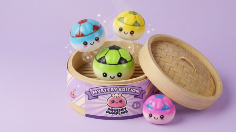 Mystery Dumpling Squishy Fußball Edition beim Drücken, weiches Material