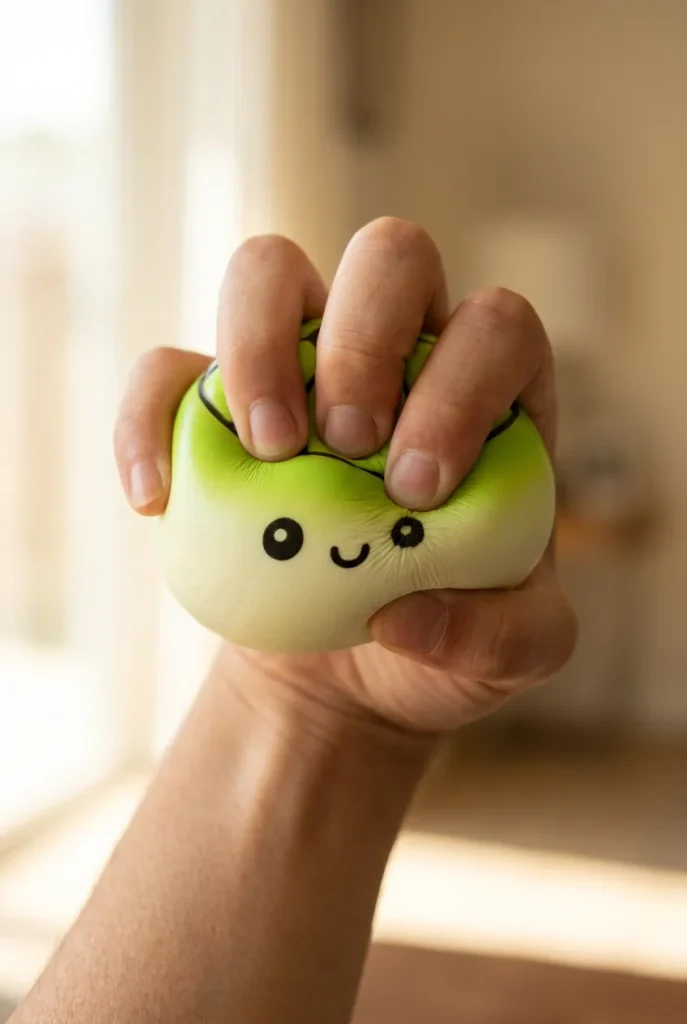 Mystery Dumpling Squishy Fußball Edition beim Drücken