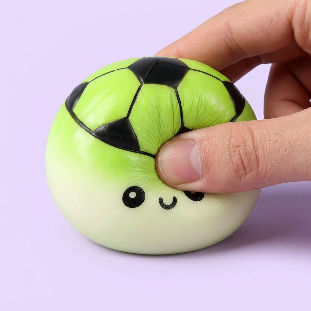 Mystery Dumpling Squishy Fußball Edition — slow-rise Effekt, der Schaum federt langsam zurück