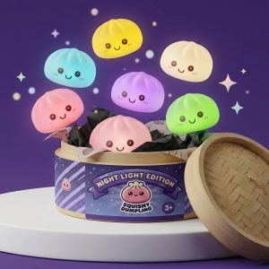 Mystery Squishy Dumpling Nachtlicht beim Drücken, weiches Material