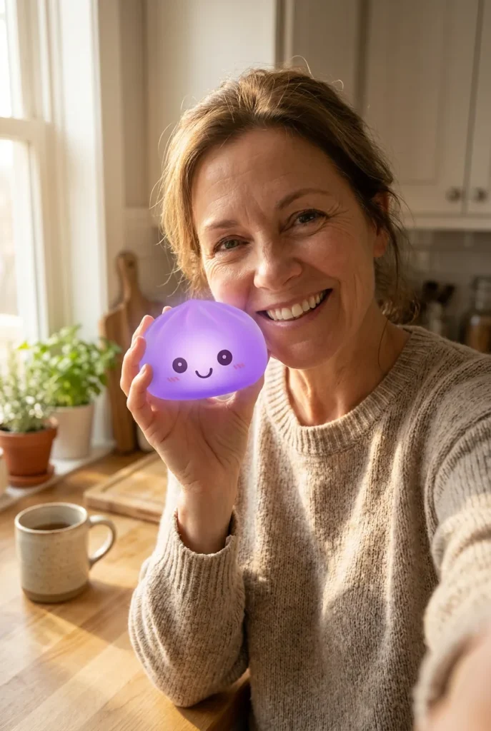 Mystery Squishy Dumpling Nachtlicht im Alltag