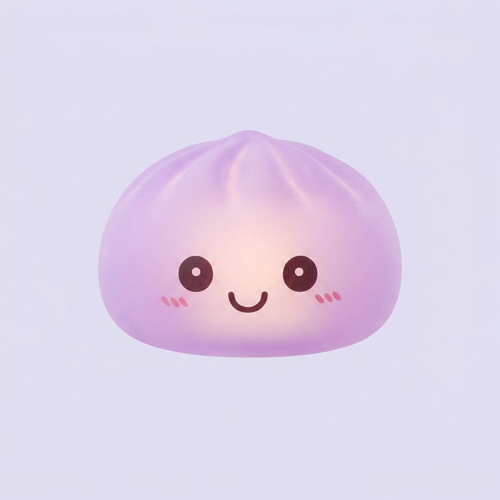 Mystery Squishy Dumpling Nachtlicht beim Drücken, weiches Material