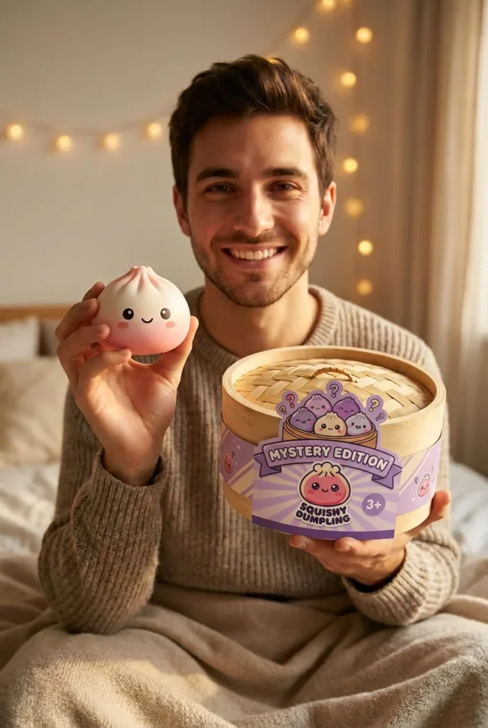 Mystery Dumpling Squishy Sommer-Edition mit seiner Box