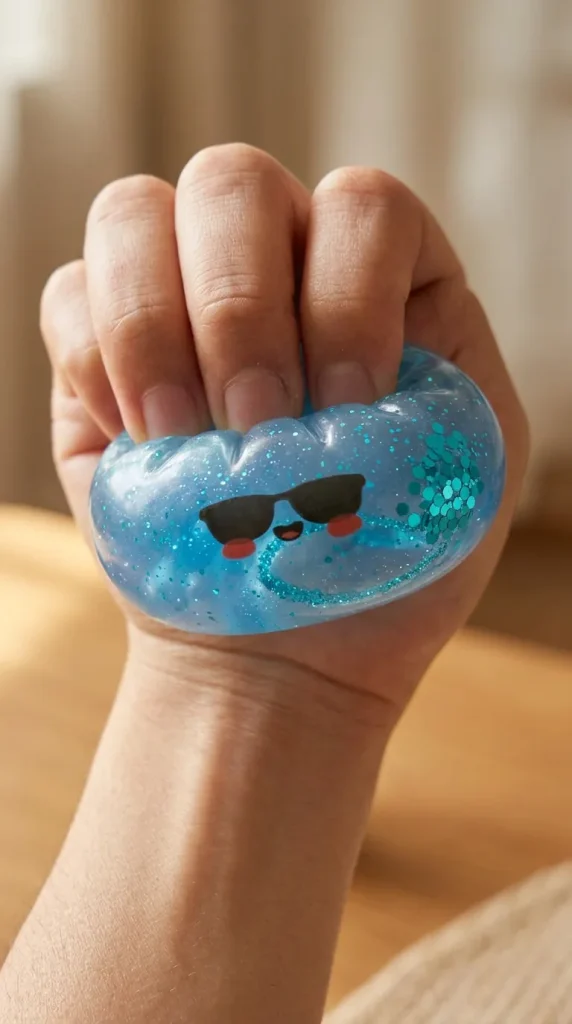 Mystery Dumpling Squishy Sommer-Edition beim Drücken
