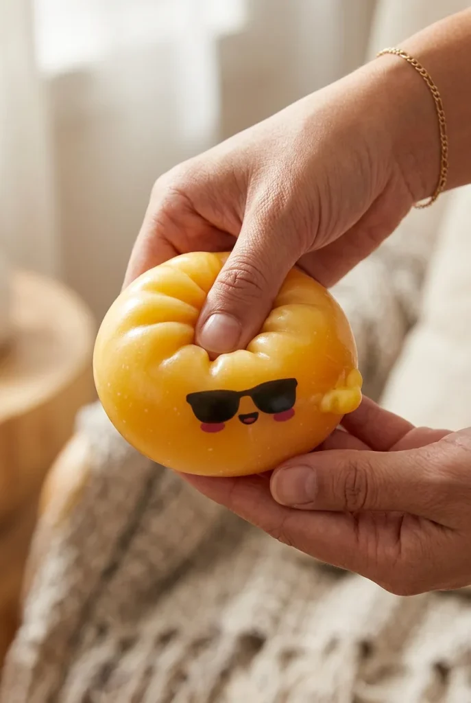 Mystery Dumpling Squishy Sonnenbrille beim Drücken