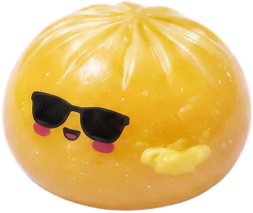Mystery Dumpling Squishy Sonnenbrille beim Drücken, weiches Material