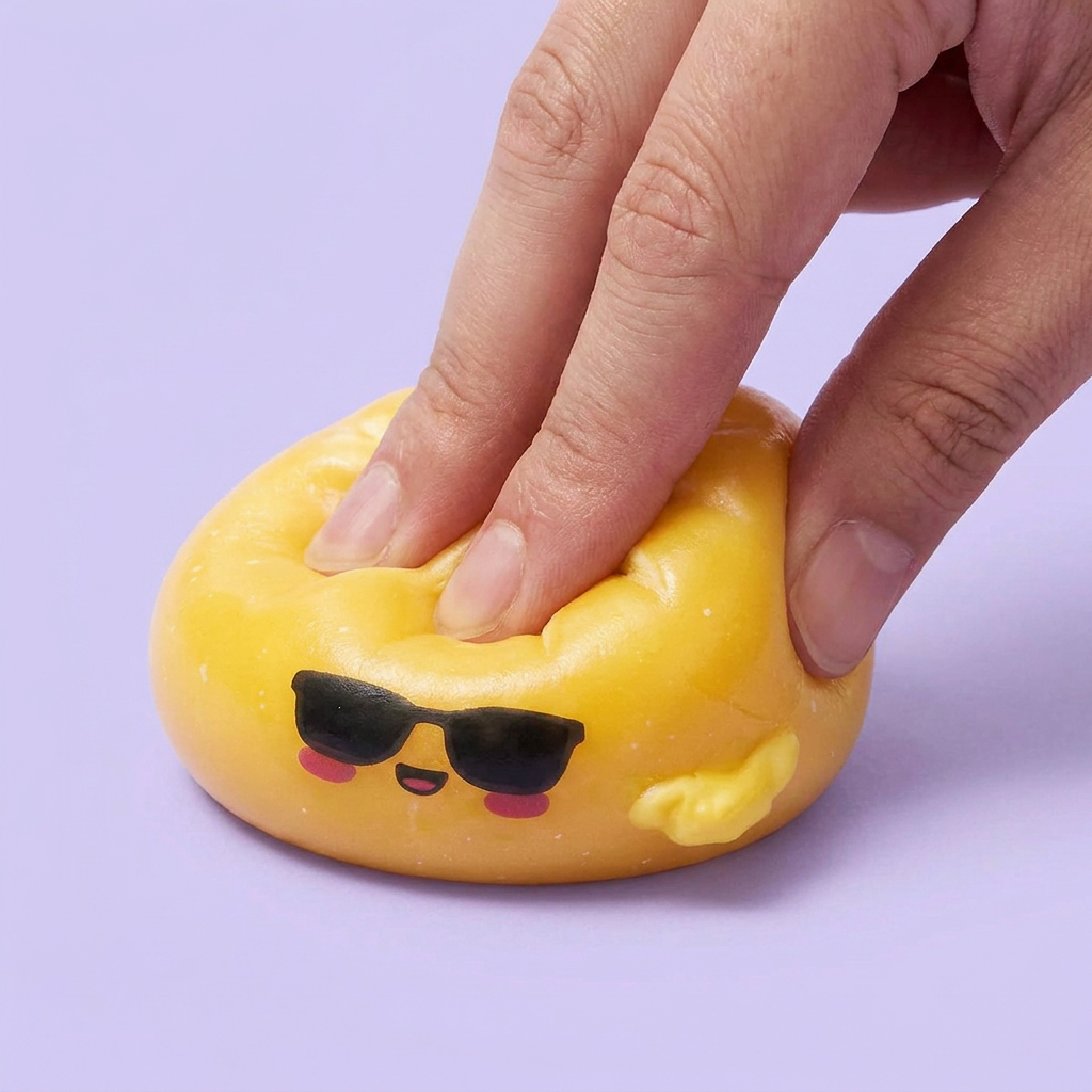 Mystery Dumpling Squishy Sonnenbrille — slow-rise Effekt, der Schaum federt langsam zurück