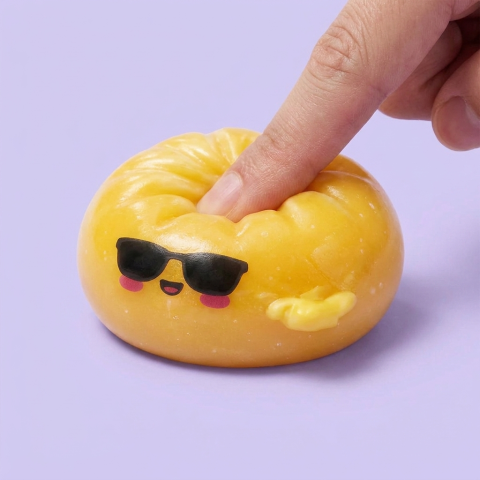 Mystery Dumpling Squishy Sonnenbrille beim Drücken, weiches Material