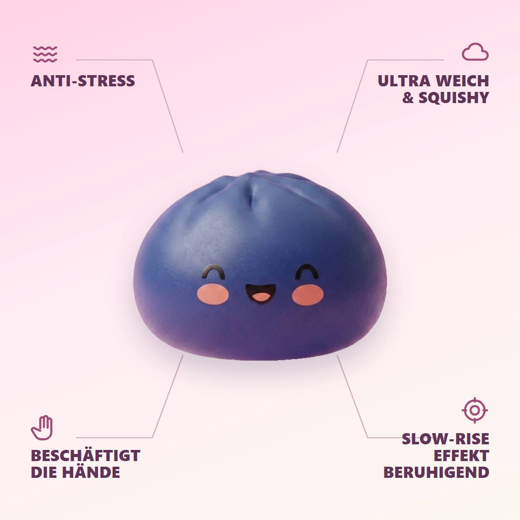 Dumpling Squishy Marineblau Mitternacht — seine Vorteile