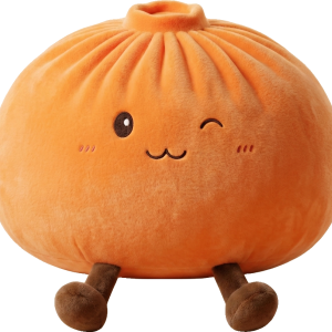Giant Dumpling Squishy Orange – XXL Kuscheldumpling beim Drücken, weiches Material