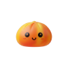 Squishy Dumpling Tie Dye Orange Sonnenuntergang-Marmor beim Drücken, weiches Material