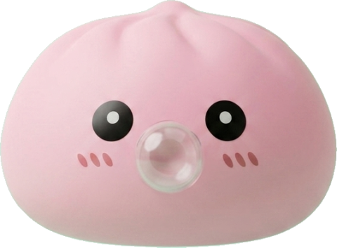 Dumpling Squishy Rosa Flauschwolke beim Drücken, weiches Material