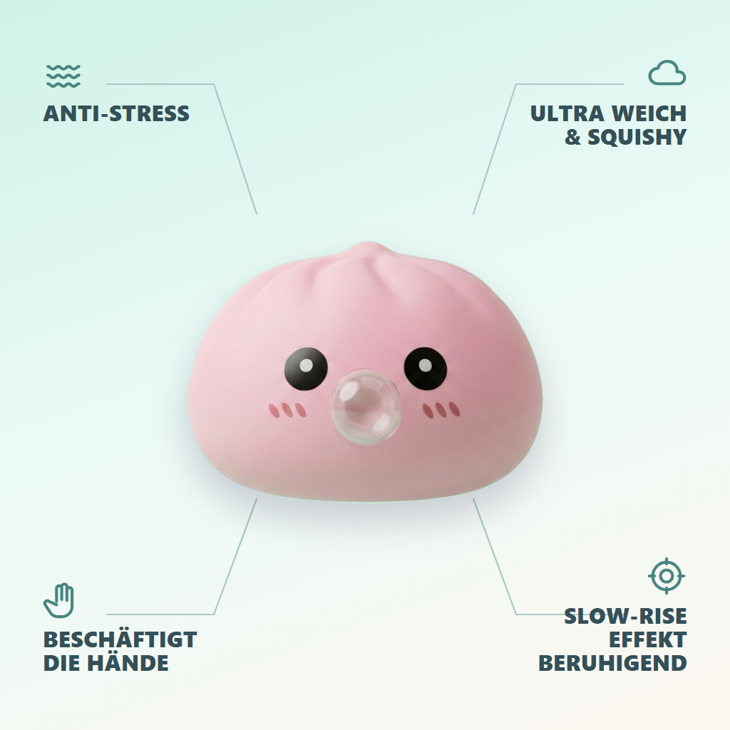 Dumpling Squishy Rosa Flauschwolke — seine Vorteile