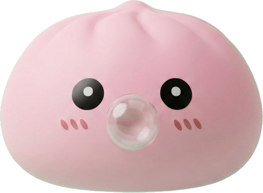 Dumpling Squishy Rosa Flauschwolke beim Drücken, weiches Material