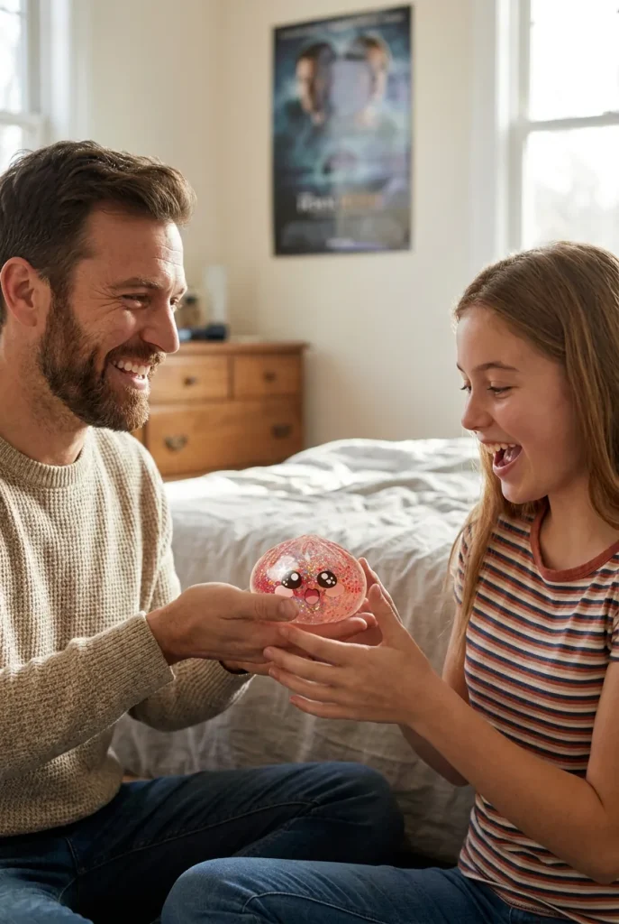 Galaxy Dumpling Squishy Rosa Kawaii als Geschenkidee