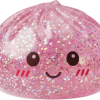 Glitter Dumpling Squishy Rosa Kawaii beim Drücken, weiches Material