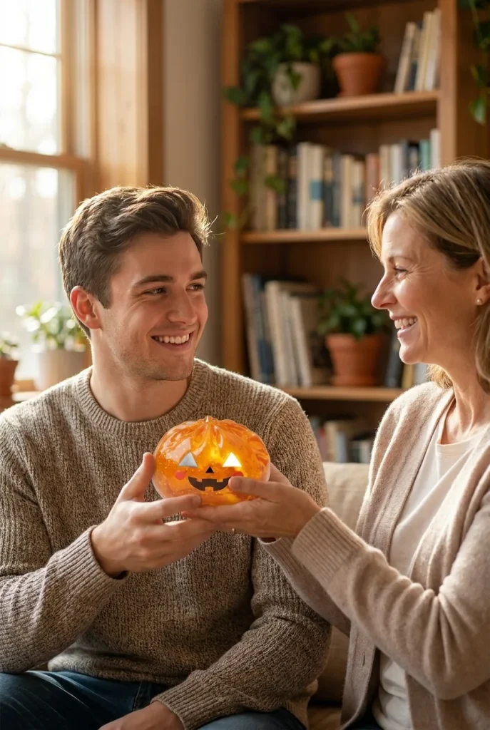 Squishy Dumpling Citrouille Halloween Leuchtend als Geschenkidee