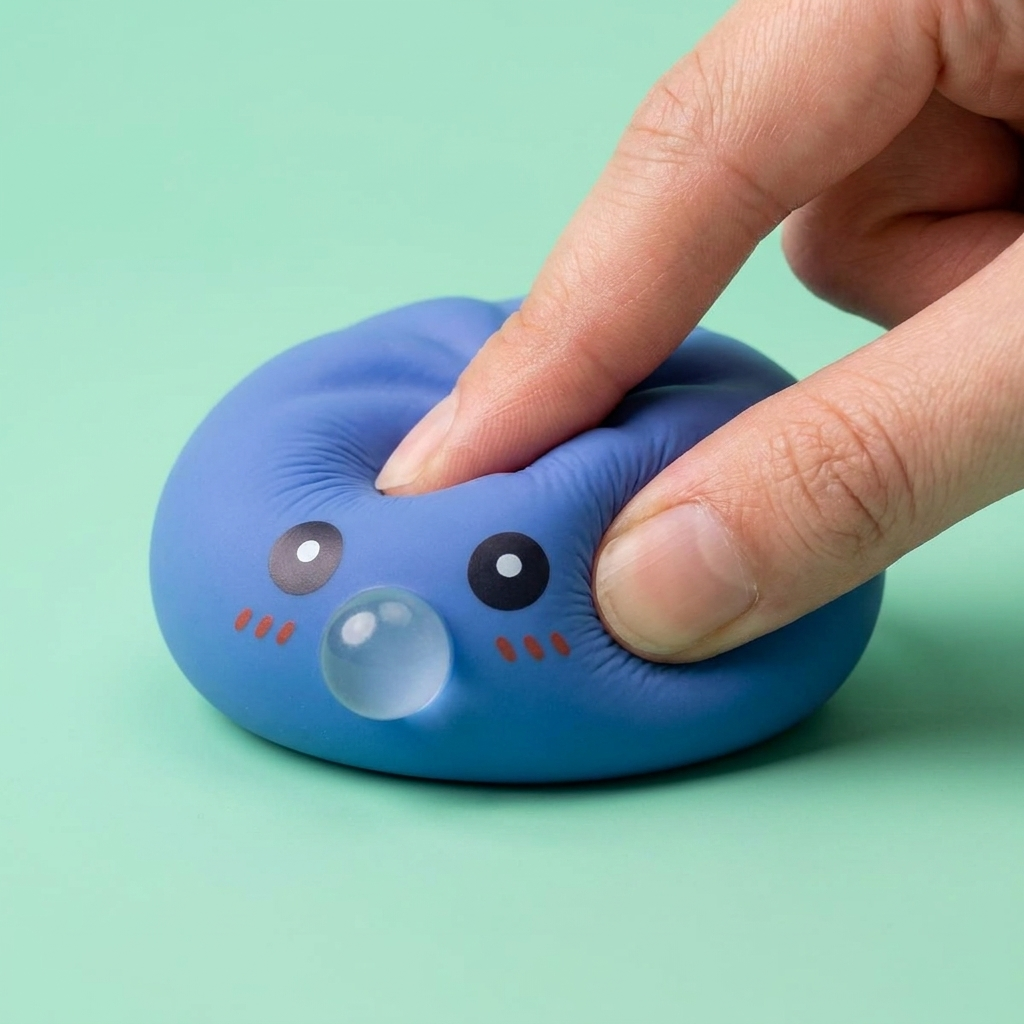 Dumpling Squishy Violett Puffig & Weich beim Drücken, weiches Material