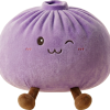 Dumpling Squishy Violett XXL – Riesiger Kuschel-Bao beim Drücken, weiches Material