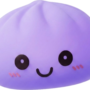 Dumpling Squishy Nachtlicht Violett Sanft beim Drücken, weiches Material