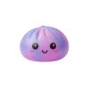 Squishy Dumpling Tie Dye Lila mit Mini-Dampfkorb beim Drücken, weiches Material