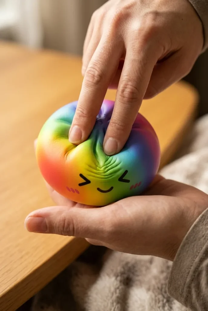 Rainbow Dumpling Squishy Regenbogen Kawaii beim Drücken