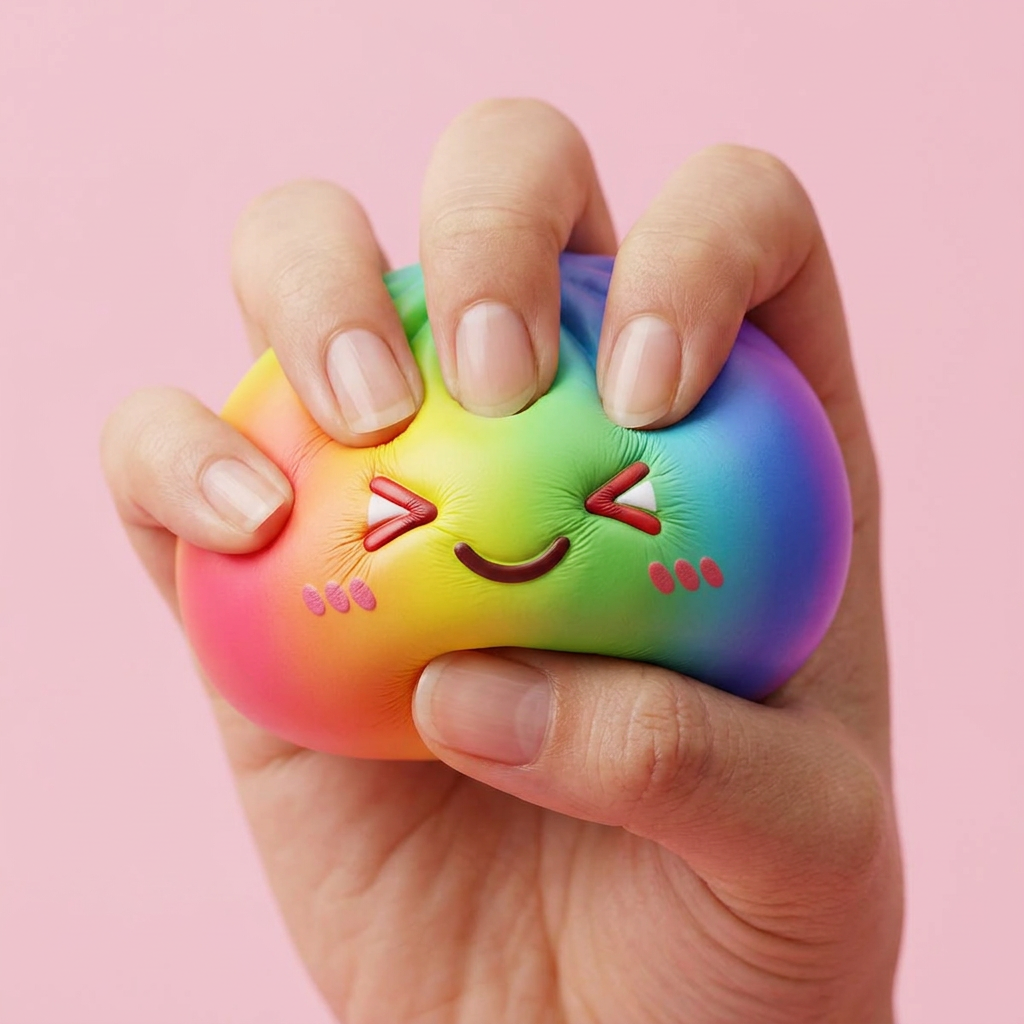 Rainbow Dumpling Squishy Regenbogen Kawaii — slow-rise Effekt, der Schaum federt langsam zurück