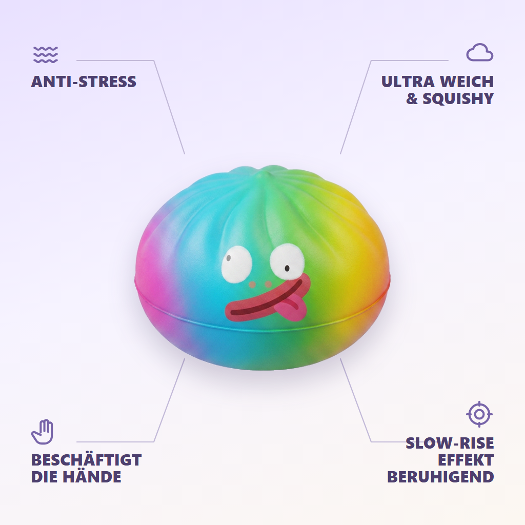 Rainbow Mystery Dumplings Squishy Bunte Überraschung — seine Vorteile