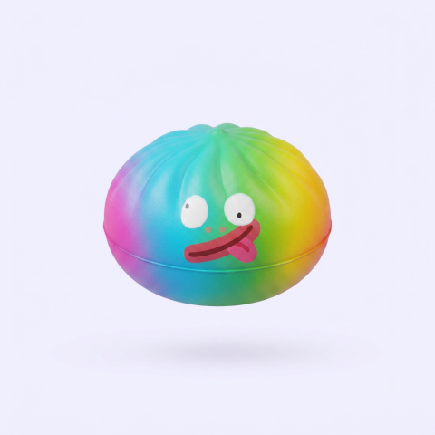 Rainbow Mystery Dumplings Squishy Bunte Überraschung beim Drücken, weiches Material