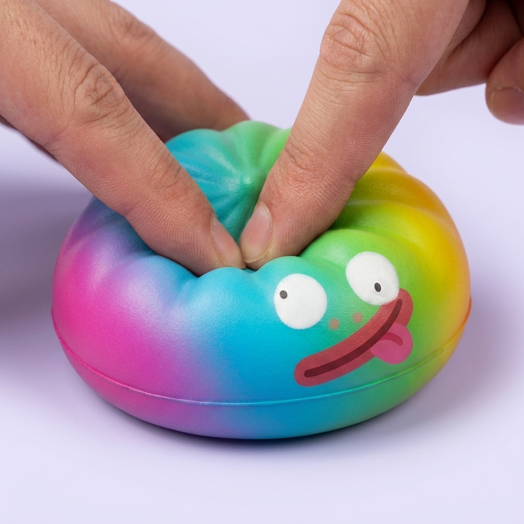 Rainbow Mystery Dumplings Squishy Bunte Überraschung — slow-rise Effekt, der Schaum federt langsam zurück