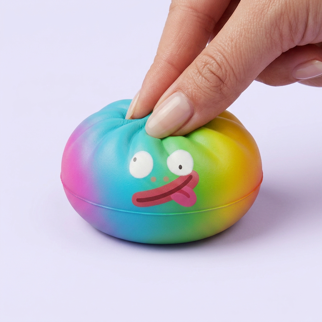 Rainbow Mystery Dumplings Squishy Bunte Überraschung beim Drücken, weiches Material