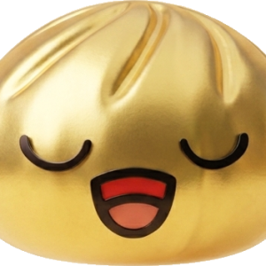 Rare Dumpling Squishy Gold-Schatz beim Drücken, weiches Material