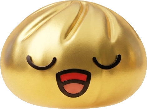 Rare Dumpling Squishy Gold-Schatz beim Drücken, weiches Material