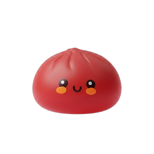 Dumpling Squishy Rot Fluffy beim Drücken, weiches Material