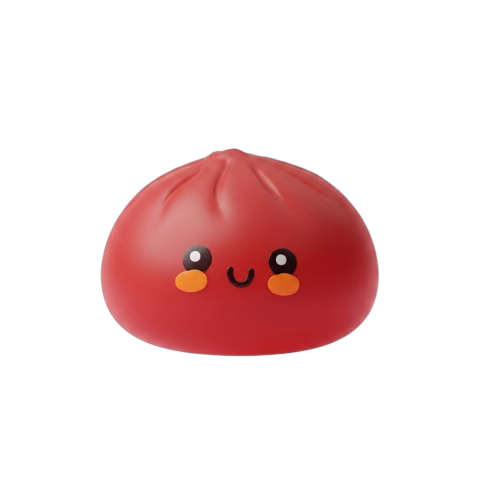 Dumpling Squishy Rot Fluffy beim Drücken, weiches Material