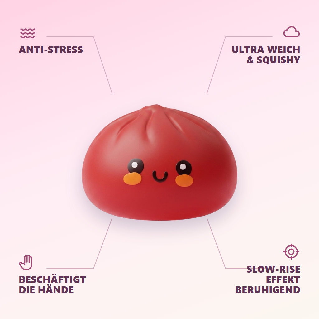 Dumpling Squishy Rot Fluffy — seine Vorteile