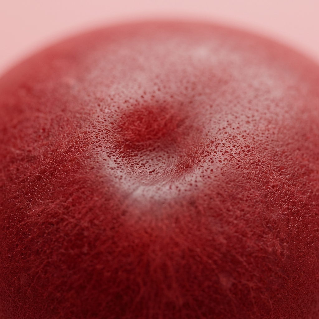 Dumpling Squishy Rot Fluffy — Makro-Nahaufnahme der Textur
