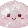 Glitter Dumpling Squishy Silber Metallic beim Drücken, weiches Material