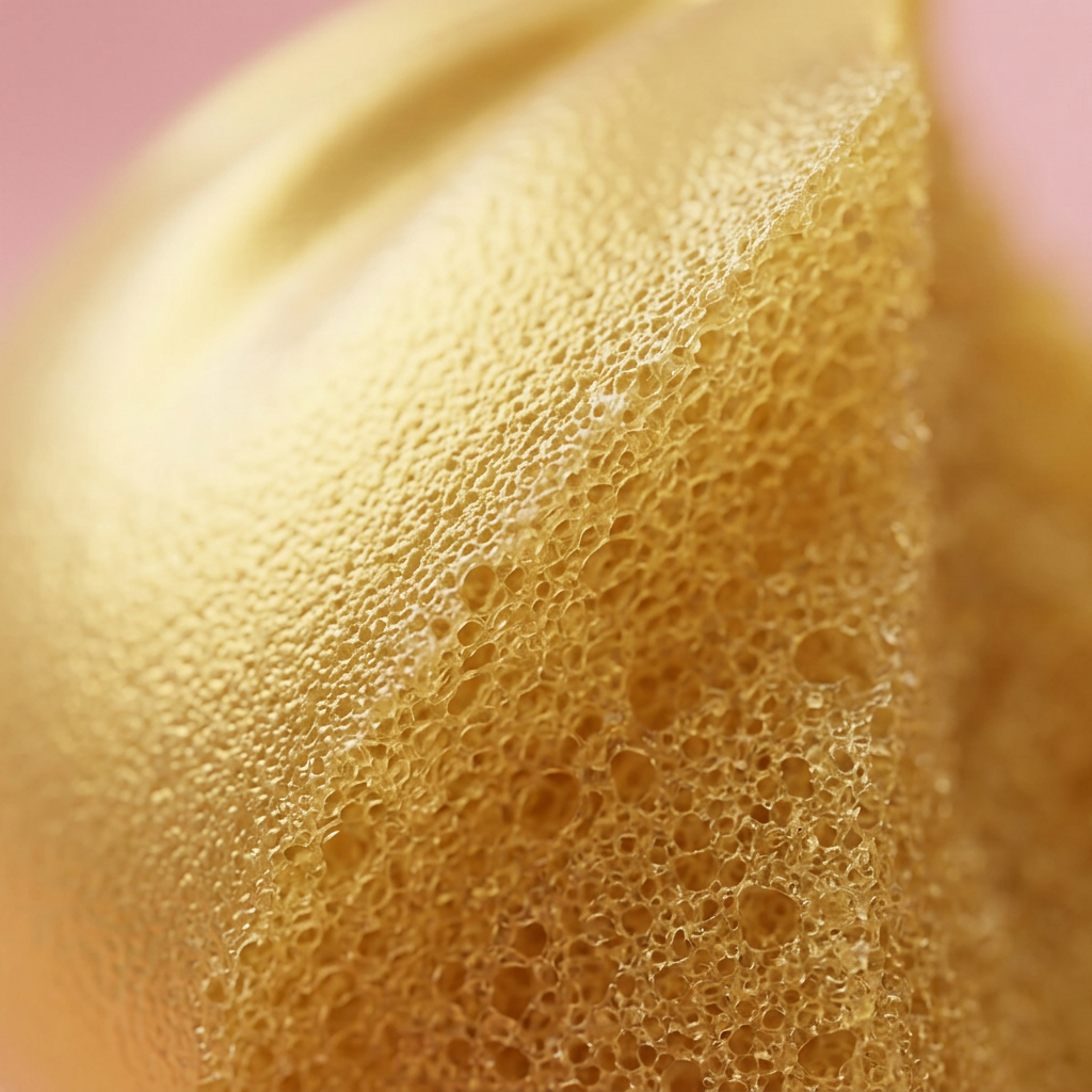 Dumpling Squishy Lucky Gold – Slow Rise Bun — Makro-Nahaufnahme der Textur