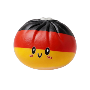 Flag Squishy Toy Dumpling Deutschland beim Drücken, weiches Material